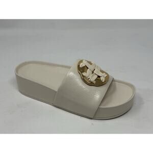 Tory Burch shoes sandals light cream woven wedge heels 6